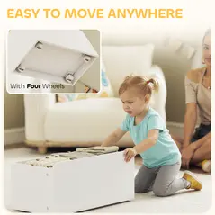 AIYAPLAY Toy Storage Unit, 3-Tier Toy Organiser Shelf with 6 Removable Storage Bins for Bedroom, Nursery, Multicoloured - 5