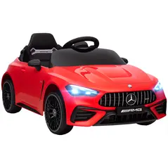 AIYAPLAY Licensed Mercedes AMG Kids Electric Car, 12V Ride On Car with Dual Motors, Remote Control for 3-6 Years, Red - 1
