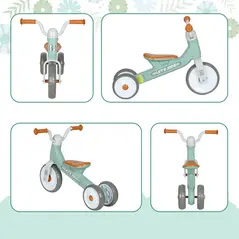 AIYAPLAY Toddler Balance Bike with No Pedal, 3 Silence Wheels for 12-36 Months Boys and Girls, Indoor Outdoor, Green - 9
