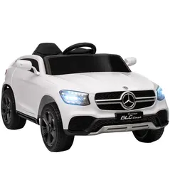 AIYAPLAY Mercedes-Benz GLC Licensed Kids Ride on Car with Remote Control, Soft Start, MP3, LED Headlights, White - 1