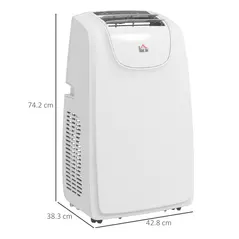 HOMCOM 12,000 BTU Multi-Mode Mobile Air Conditioner - White - 3