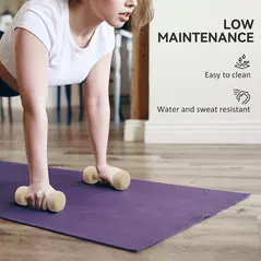 HOMCOM 10KG Dumbbells Set with Carry Case, Hand Weights for Women and Men Home Gym Weight Lifting Training, Pink, Purple, Grey, Brown - 8