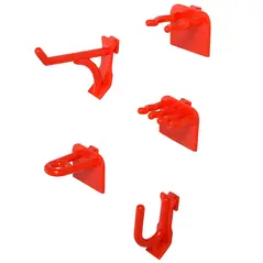 DURHAND 54 Pcs On-Wall Tool Equipment Holding Pegboard Home DIY Garage Organiser DIY w/ 50 Pegs 2 Shelves - 8