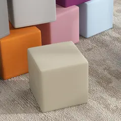 HOMCOM 12 PCs Soft Play Blocks, Soft Foam Toy, Building and Stacking Blocks for Kids, Blue - 9