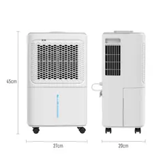 HOMCOM 12L Dehumidifier, with Touch Panel LED Screen - White - 3