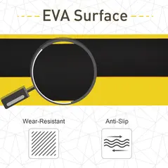 DURHAND 2PCS Saw Horse Twin Pack Folding Workbench Adjustable Metal Trestle Stands with Non-slip EVA Surface for Sawing Work Max Load 100kg - 7