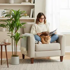 HOMCOM 120cm Artificial Dracaena Tree with Bendable Trunks - Green - 8