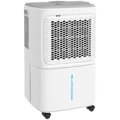 HOMCOM 12L Dehumidifier, with Touch Panel LED Screen - White - 1