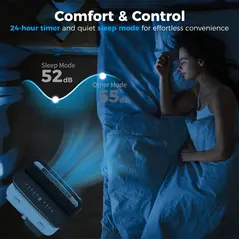 HOMCOM 12000 BTU App-Controlled Mobile Air Conditioner - White - 7