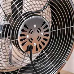 HOMCOM 10" 2-Speed Electric Table Desk Fan w/ Safety Guard Anti-Slip Feet Portable Personal Cooling Fan Home Office Bedroom Black - 7