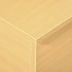 HOMCOM 113L Storage Chest, Storage Box with Flip-Top Lid and 2 Safety Hinges, Storage Trunk for Living Room, Entryway, 100 x 40 x 40 cm, Burlywood - 9