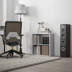 HOMCOM 2 Tier Bookshelf, Low Bookcase with Adjustable Shelf, 2 Compartments for Home Office, Living Room, Study, White - 2