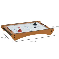 HOMCOM 2.5FT Tabletop Air Hockey Game Table Wooden Portable Party Gaming Toy for Kids Children Adult - 3