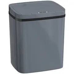HOMCOM 15L Sensor Bin, Automatic Touchless Kitchen Bin, Easy Clean, Battery Operated for Home Office, Bedroom, Bathroom, Grey - 1