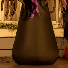 HOMCOM 2.1m Inflatable Pumpkin Ghost Head Monster Vampire 6 LED Halloween Blow Up Yard Holiday Decoration - 9