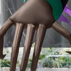 HOMCOM 2.1m Inflatable Pumpkin Ghost Head Monster Vampire 6 LED Halloween Blow Up Yard Holiday Decoration - 8