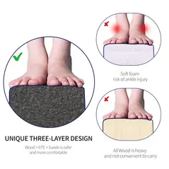 HOMCOM 2.1M 7FT Gymnastics Folding Balance Beam Home Gym Training Exercise Sports - Blue - 6