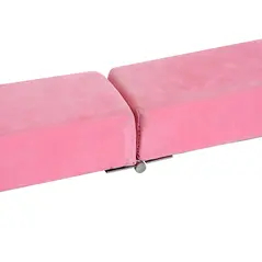 HOMCOM 2.4M 8FT Gymnastics Folding Balance Beam Home Gym Training Exercise Sports - Pink - 8