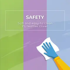 HOMCOM 2 Piece Soft Play Set for Toddler Climb and Crawl, for 12-36 Months, Blue - 5