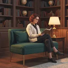 HOMCOM 2 Seater Sofa, Linen-look Fabric Small Sofa with Wing Back, Thick Seat, Metal Legs, Dark Green - 9