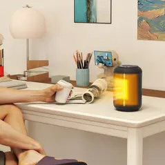 HOMCOM 1500W Ceramic Electric Heater with Fan, Timer, Oscillation - Black - 9