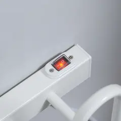 HOMCOM 2 Pairs Electric Shoe Dryer, Wall Mounted Shoe Warmers with Constant Temperature for Boots, Leather Shoes, Socks, White - 8