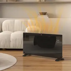 HOMCOM 2000W 5-35℃ Smart Control Heater - Black - 8