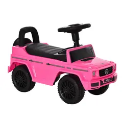 HOMCOM 3 in 1 Kids Ride On Car G350 Licensed Foot To Floor Slider Toddler Push Along NO POWER Pink 12-36 months - 1