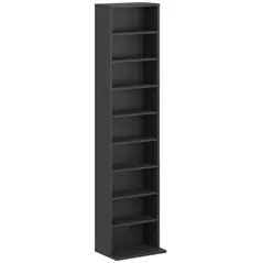 HOMCOM 260 Narrow CD Storage Unit - Black - 1