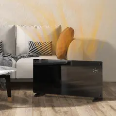 HOMCOM 2000W 5-35℃ Smart Control Heater - Black - 2