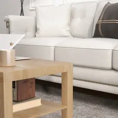 HOMCOM 2-Tier Coffee Table with Storage Shelf, Rectangular Centre Table for Living Room, Home Office, Natural Wood Finish - 8