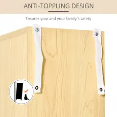 HOMCOM 204 CD Tall Narrow Media Storage Tower - Oak Tone - 6