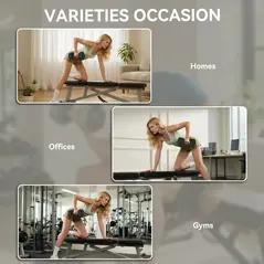 HOMCOM 2x17.5KG Rubber Hex Dumbbell Portable Hand Weights Dumbbell Home Gym - 6