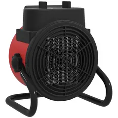 HOMCOM 2000W Portable Ceramic Electric Heater with Fan - Red - 1