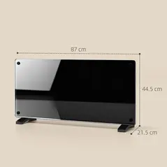 HOMCOM 2000W 5-35℃ Smart Control Heater - Black - 3