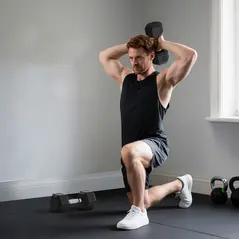 HOMCOM 2x20KG Rubber Hex Dumbbell Portable Hand Weights Dumbbell Home Gym - 9