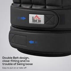 HOMCOM 20KG Adjustable Weight Vest, Black - 6