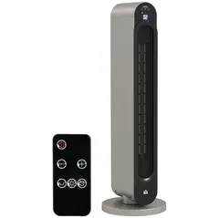 HOMCOM 2kW PTC Ceramic Tower Heater, 10-35°C Temperature Range - 1