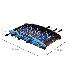 HOMCOM 29 Inch Mini Tabletop Football Foosball Gaming Table  Play Fun Game 74.5L x 36.1W x 12H CM - 3
