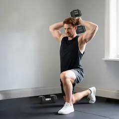 HOMCOM 2x12.5KG Rubber Hex Dumbbell Portable Hand Weights Dumbbell Home Gym - 9