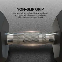 HOMCOM 2x15KG Rubber Hex Dumbbell Portable Hand Weights Dumbbell Home Gym - 5