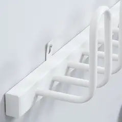 HOMCOM 3 Pairs Electric Shoe Dryer, Wall Mounted Shoe Warmers with Constant Temperature for Boots, Leather Shoes, Socks, White - 8