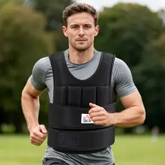 HOMCOM 20KG Adjustable Weight Vest, Black - 9