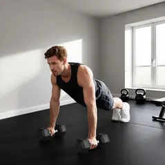 HOMCOM 2x20KG Rubber Hex Dumbbell Portable Hand Weights Dumbbell Home Gym - 8