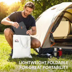 HOMCOM 36W Foldable Solar Panel, Portable Solar Charger Type-C to USB-A Charging Port, Power Supply for Outdoor - 6