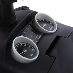 HOMCOM 3-in-1 Ride On Car Foot To Floor Slider Toddler w/ Horn Steering Wheel NO POWER Manual Under Seat Storage Safe Design for 1-3 Year Old White - 9