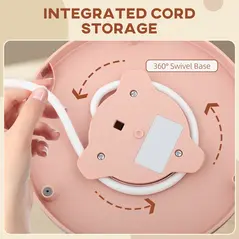 HOMCOM 3kW Rapid Boil Honeycomb Kettle - Light Pink - 8