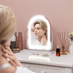 HOMCOM 33 x 44.5cm LED Vanity Mirror - White - 2