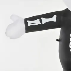 HOMCOM 3m Halloween Inflatable Skeleton Ghost Decoration, LED Lighted for Home Indoor Outdoor Garden Lawn Decoration Party Prop - 8