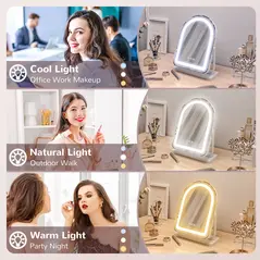 HOMCOM 33 x 44.5cm LED Vanity Mirror - White - 5